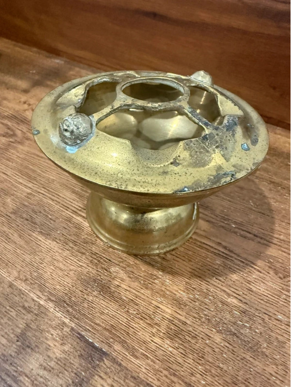 Vintage Brass Ashtray with Removable Top
